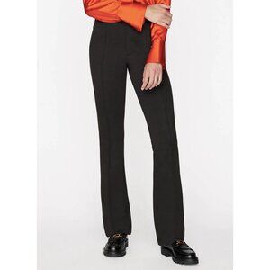 NWT FRAME Brown Pintuck Jersey Trouser Woven Size 0